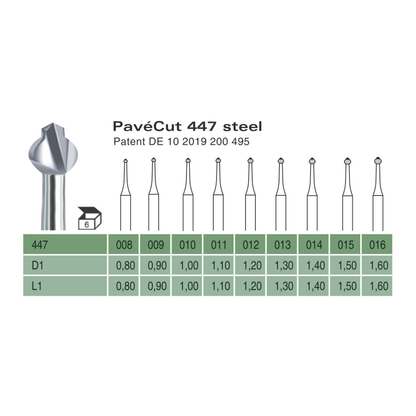 Steel Pavecut 447 Bur