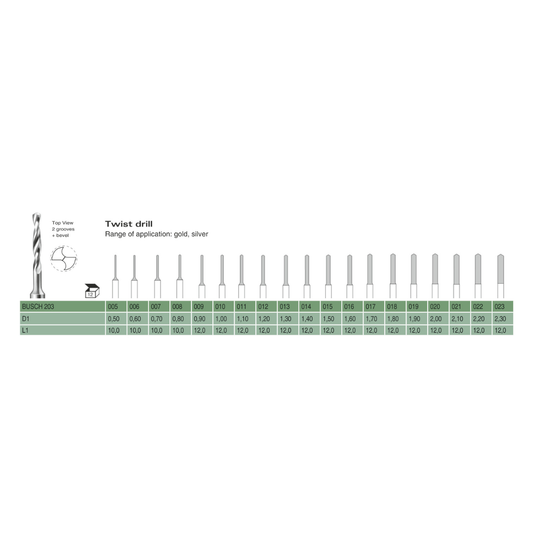 Steel Twist Drill Bur